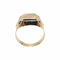 Bague 68 Bague chevalière en or jaune 18 carats 58 Facettes