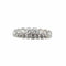Bague 52 Alliance américaine - Bague en or blanc 18 carats et diamants 58 Facettes