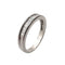 Bague 57 Alliance américaine demi-tour en or blanc 18 carats et diamants 58 Facettes