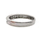 Bague 57 Alliance américaine demi-tour en or blanc 18 carats et diamants 58 Facettes