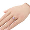 Bague 54 Bague en or jaune 18K avec améthyste et diamants 58 Facettes