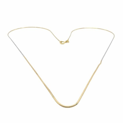 Collier Collier chaîne en or jaune et or blanc 18 carats 58 Facettes