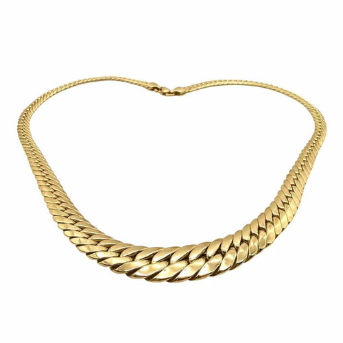 Collier Collier maille anglaise en or jaune 18 carats 58 Facettes