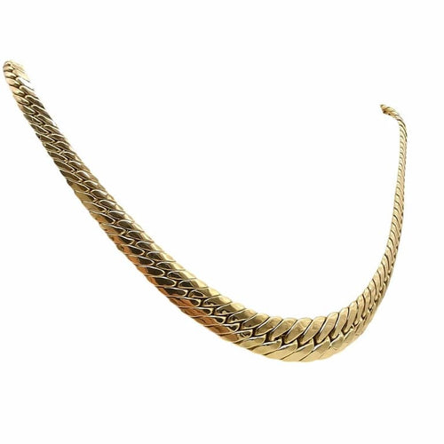 Collier Collier maille anglaise en or jaune 18 carats 58 Facettes