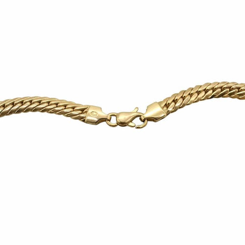 Collier Collier maille anglaise en or jaune 18 carats 58 Facettes