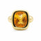 Bague 60 Bague en or jaune 18 carats sertie d’une citrine 58 Facettes