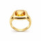 Bague 60 Bague en or jaune 18 carats sertie d’une citrine 58 Facettes
