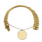 Bracelet Bracelet maille américaine en or jaune 18 carats, pièce 5 francs (1860) 58 Facettes