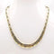 Collier Collier maillons haricots doublés en or 18 carats deux tons 58 Facettes