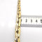 Collier Collier maillons haricots doublés en or 18 carats deux tons 58 Facettes