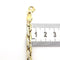 Collier Collier maillons haricots doublés en or 18 carats deux tons 58 Facettes