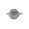 Bague 58 Bague dôme en or blanc 18 carats et diamants 58 Facettes
