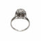 Bague 58 Bague dôme en or blanc 18 carats et diamants 58 Facettes