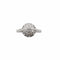 Bague 58 Bague dôme en or blanc 18 carats et diamants 58 Facettes