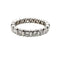 Bague 51 Alliance américaine - Bague en or blanc et diamants 58 Facettes