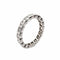 Bague 51 Alliance américaine - Bague en or blanc et diamants 58 Facettes