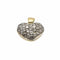 Pendentif Pendentif cœur en or jaune 18 carats et diamants 58 Facettes
