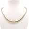 Collier Collier maille palmier en chute en or jaune et or blanc 18 carats 58 Facettes