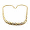 Collier Collier maille palmier en chute en or jaune et or blanc 18 carats 58 Facettes