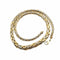 Collier Collier maille palmier en chute en or jaune et or blanc 18 carats 58 Facettes