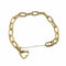 Bracelet Bracelet en or jaune 18 carats avec chaînette de sûreté 58 Facettes