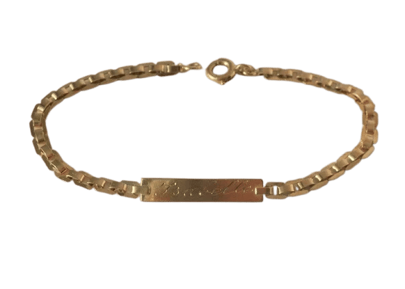 Bracelet Bracelet gourmette d'identité en or rose 18k 58 Facettes