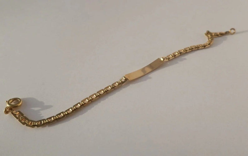 Bracelet Bracelet gourmette d'identité en or rose 18k 58 Facettes