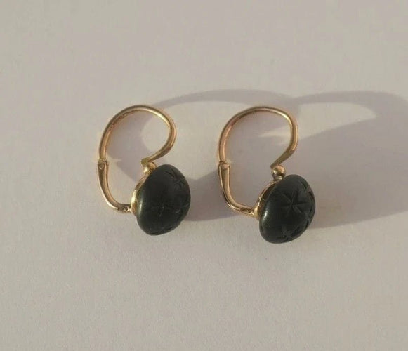 Boucles d'oreilles Boucles d’oreilles dormeuses étoilées en or rose 18 carats 58 Facettes