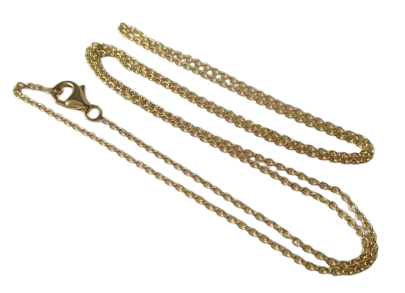 Collier Chaîne forçat ronde - Collier en or jaune 18 carats 58 Facettes