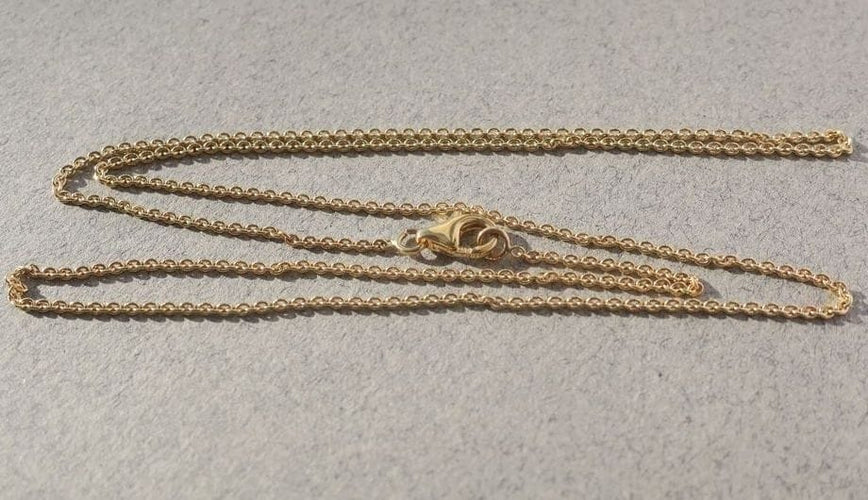 Collier Chaîne forçat ronde - Collier en or jaune 18 carats 58 Facettes