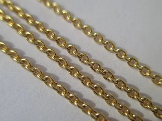 Collier Chaîne forçat ronde - Collier en or jaune 18 carats 58 Facettes