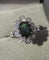 Bague 55 Bague Pompadour saphir vert et diamants en or blanc 18 carats 58 Facettes
