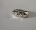 Bague 51 Bague jonc trilogie en or blanc et diamants 58 Facettes