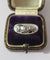 Bague 51 Bague jonc trilogie en or blanc et diamants 58 Facettes