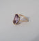 Bague 55 Bague cocktail en or rose et améthyste rose de France 58 Facettes