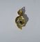 Pendentif Pendentif cœur bicolore en or 18 carats et saphir 58 Facettes