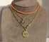 Collier Collier choker XIXe siècle en or rose 18 carats et corail 58 Facettes