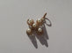 Pendentif Croix pendentif XIXe en or rose et perles 58 Facettes