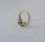 Bague 57 Bague marguerite régionale en or rose, argent et diamants 58 Facettes