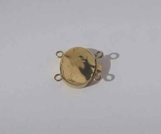 Collier Fermoir ancien deux rangs en or rose 58 Facettes