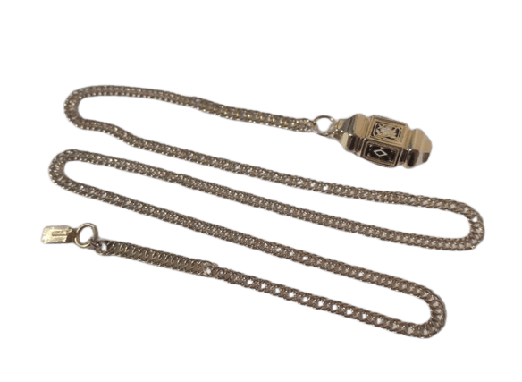 Collier Collier régional auvergnat XIXe en or rose et émail 58 Facettes