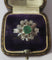 Bague 54 Bague Pompadour en or blanc, émeraude et diamants 58 Facettes