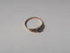 Bague 50 Bague cœur saphir solitaire en or rose 18 carats 58 Facettes