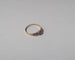Bague 50 Bague cœur saphir solitaire en or rose 18 carats 58 Facettes