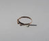 Bague 50 Bague cœur saphir solitaire en or rose 18 carats 58 Facettes