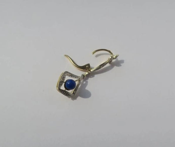 Boucles d'oreilles Art Déco - Boucles d'oreilles en or et diamants 58 Facettes