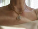 Pendentif Art nouveau - Pendentif fleur en or rose 18 ct et diamants 58 Facettes