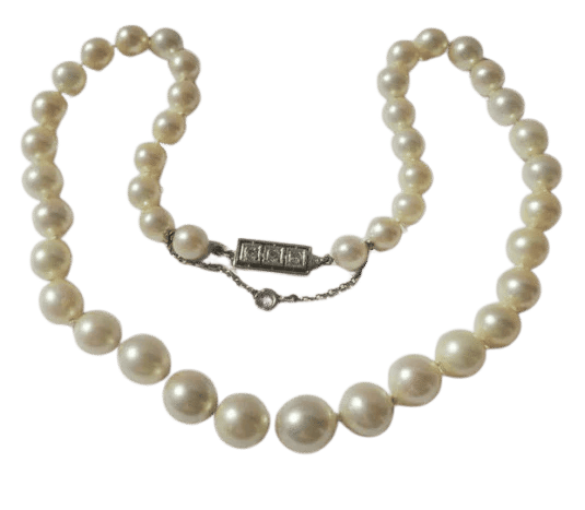 Collier Collier ras du cou Akoya - Perles de culture et fermoir en or blanc 18 carats diamants 58 Facettes