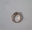 Bague 55 Art Nouveau - Bague solitaire en or rose, platine et diamants 58 Facettes