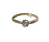 Bague 57 Bague solitaire deux ors 18 carats, diamant taille brillant 58 Facettes